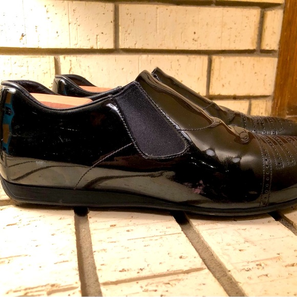 PRADA - Men’s Patent Leather Shoes - Size 9.5 US/8.5 UK - Picture 3 of 7